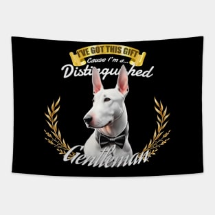 The Distinguished Bull Terrier Gentleman Tapestry