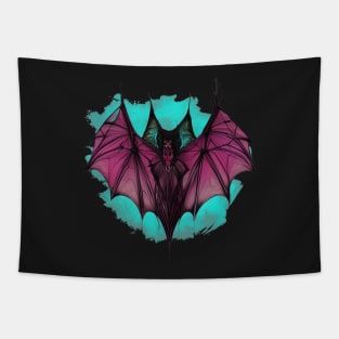 Gothic Bat Digital Painting Tapestry