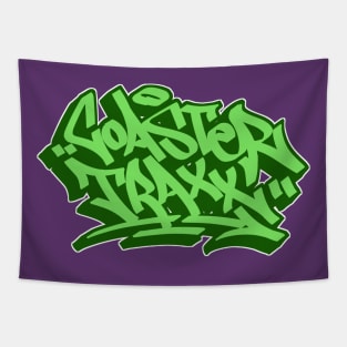 Coaster traxx graffiti style logo Tapestry