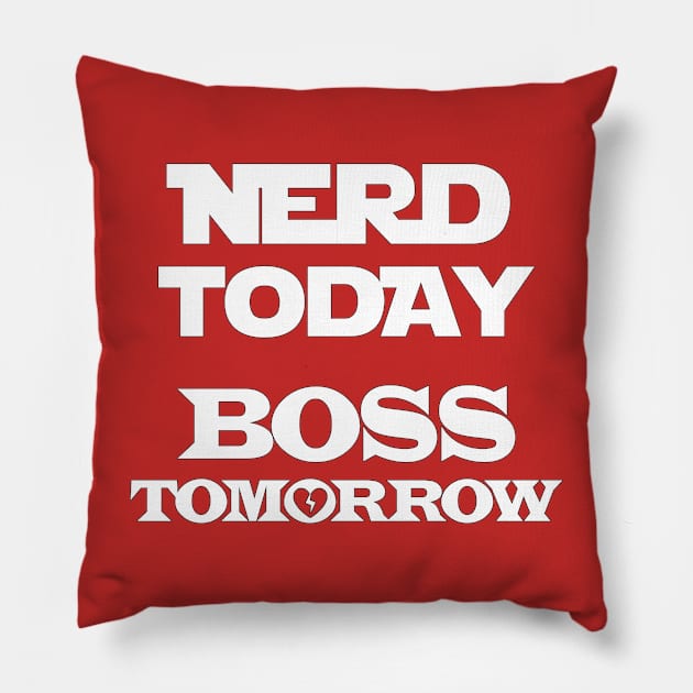 Nerd to Boss Pillow by EagleFlyFree