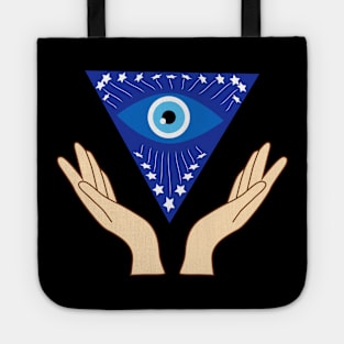 Eyes in Hand: Visionary T-shirt Design Tote