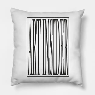 ART INSIDER V.1 (black print) Pillow