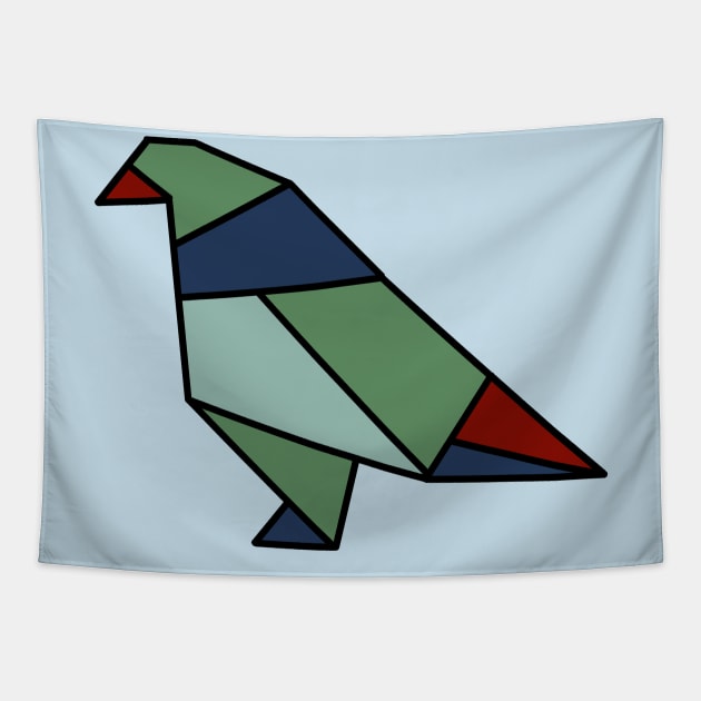 Origami Bird Tapestry by Numerica