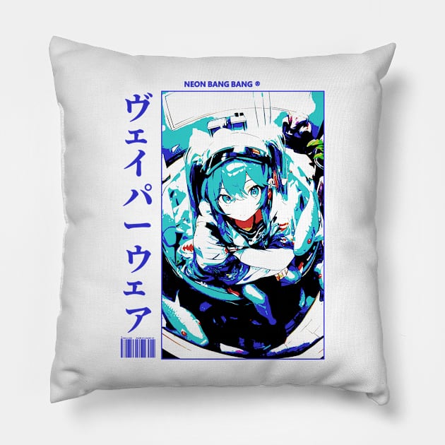 Vocaloid Anime Girl Japan Streetwear Japanese Manga Aesthetic Pillow by Neon Bang Bang