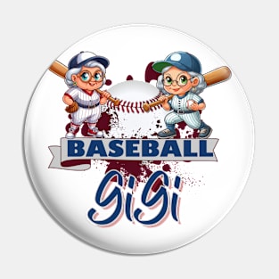 Baseball Gigi Women Ballpark Gigi Baseball Mom Pin