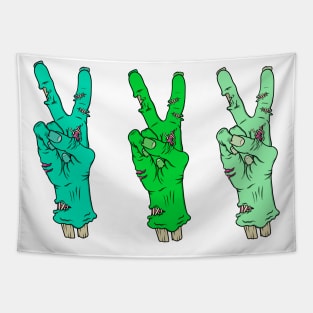 Zombie Peace sign Tapestry