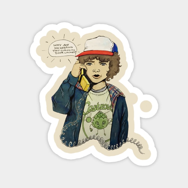 Dustin Henderson Magnet by littletinyghost