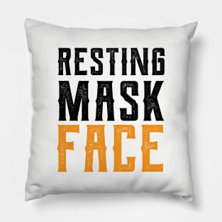 Resting Mask Face  funny mask Funny Mask funny masks for girls Pillow