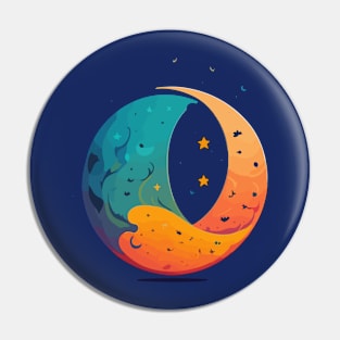 Cute Moon Pin