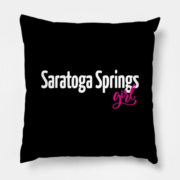 Saratoga Springs Girl Pillow by ProjectX23Red