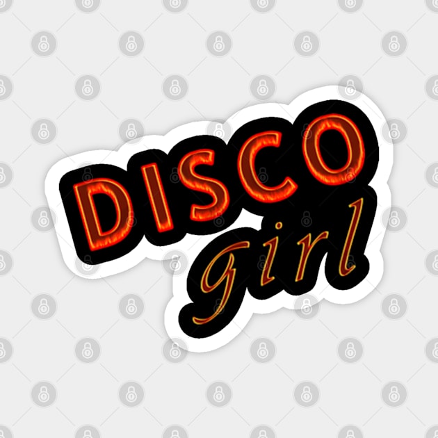 disco girl Magnet by albertkeith48