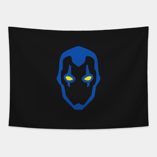 Minimalist Blue Beetle Tapestry by PWCreate