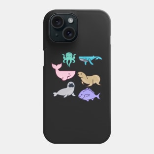 kawaii cute cartoon sea animal Phone Case