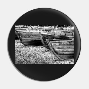 Derwentwater Wooden Rowing Boats Black And White Pin