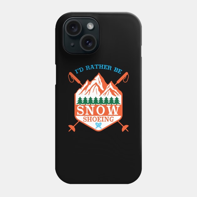 Snowshoe Hiking Phone Case by maxcode