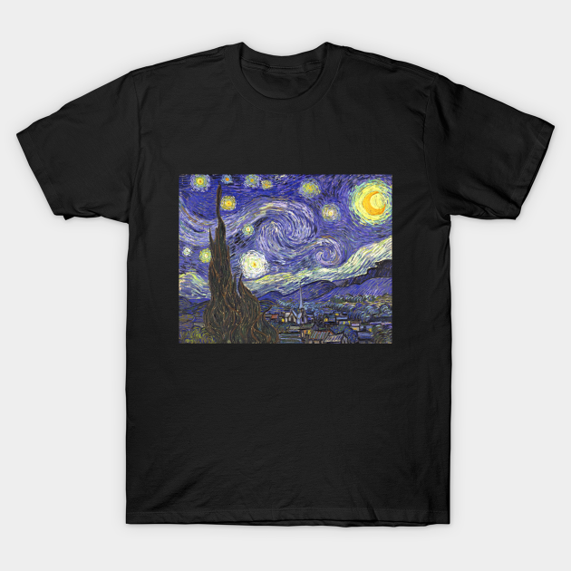 Starry Night by Vincent van Gogh - Starry Night - T-Shirt