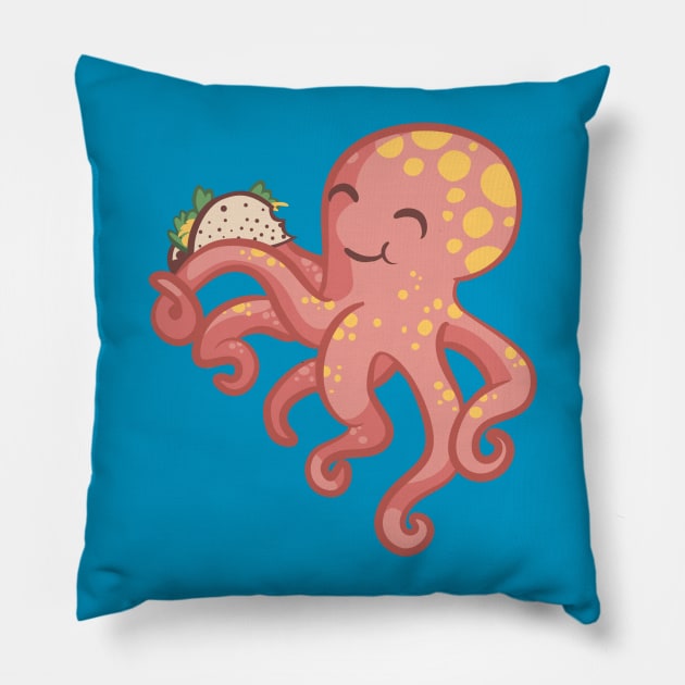 Tako Taco Pillow by cartoonowl