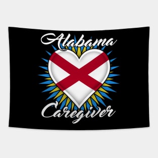 Alabama Caregiver (white font) Tapestry