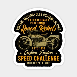 Legendary American Motorcycle Speed Racer Magnet