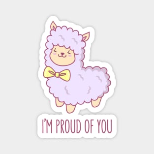 Emotional Support Llama Magnet