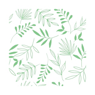 Green leaves pattern T-Shirt