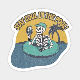 Stay Cool In The Pool Summer Vibes Magnet