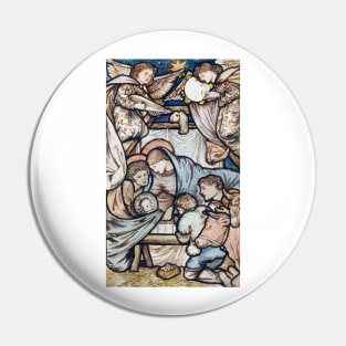 Classic Christmas Nativity Pin