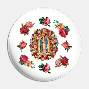 Our Lady of Guadalue Rose Potpouri Pin