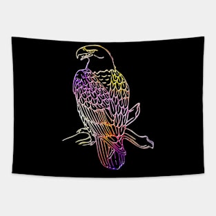 Eagle Bird Animal Wildlife Forest Nature Chrome Graphic Tapestry