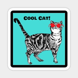 Cool Tabby Cat Magnet