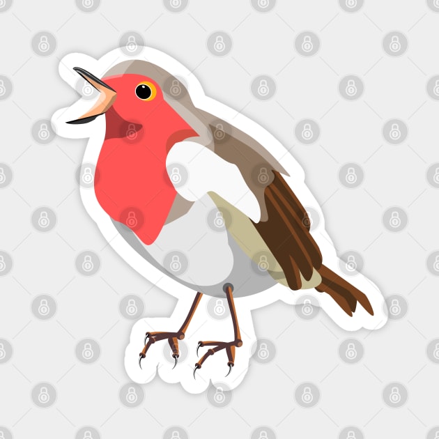 Red Robin Magnet by mailboxdisco