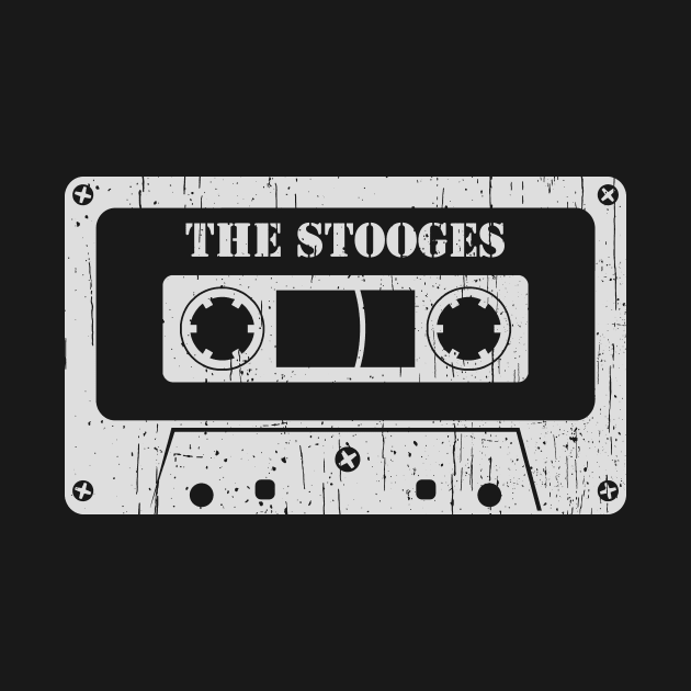 The Stooges - Vintage Cassette White by FeelgoodShirt