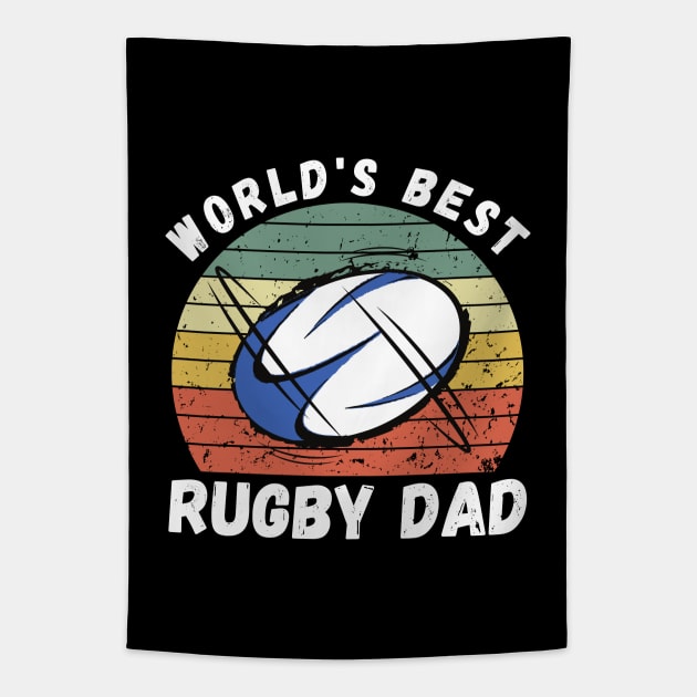 Best Rugby Dad Tapestry by footballomatic