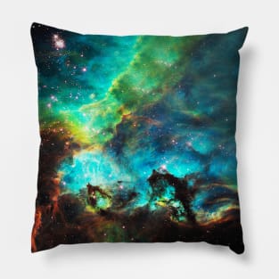 Hubble Unveils Colorful and Turbulent Star-Birth Region on 100 000th Orbit Milestone Pillow