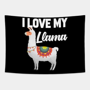 I Love My Llama Tapestry