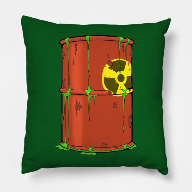 Nuclear Barrel Pillow by jitterteez