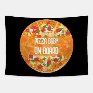 Pizza Baby On Board Tapestry