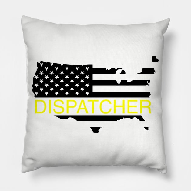 Dispatcher Flag Pillow by B3pOh