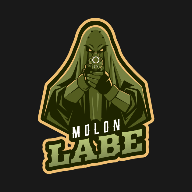 Wizard's Pointing A Gun | Molon Labe by Mega Tee Store