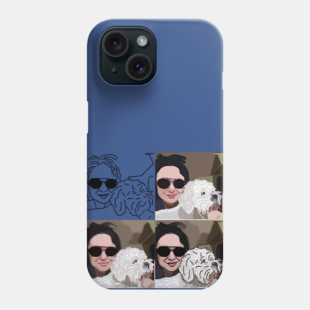 Portrait Friend of the Artist and Ricky Sampler Phone Case by ellenhenryart