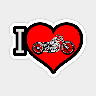 I Love Motorcycles Heart Racing Biker Motor Bike Valentines Day Motorcycle Valentine Magnet