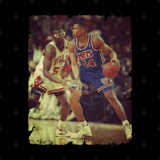 Derrick Coleman vs Horace Grant - Young DC Battling Horace by Wendyshopart