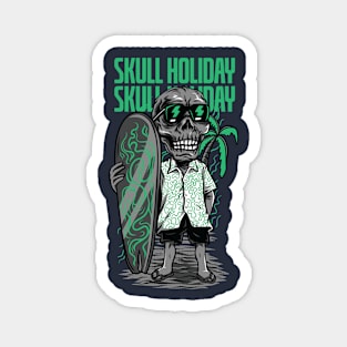 Skull Holiday Magnet