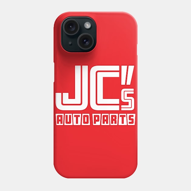 JC Auto Parts - (Double-Sided - White on Solid Color) Phone Case by jepegdesign