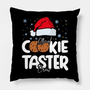 Official Cookie Taster Crew - Funny And Sweet Christmas Design Pillow