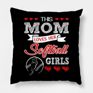 This Mom Loves Her Softball Player Pillow