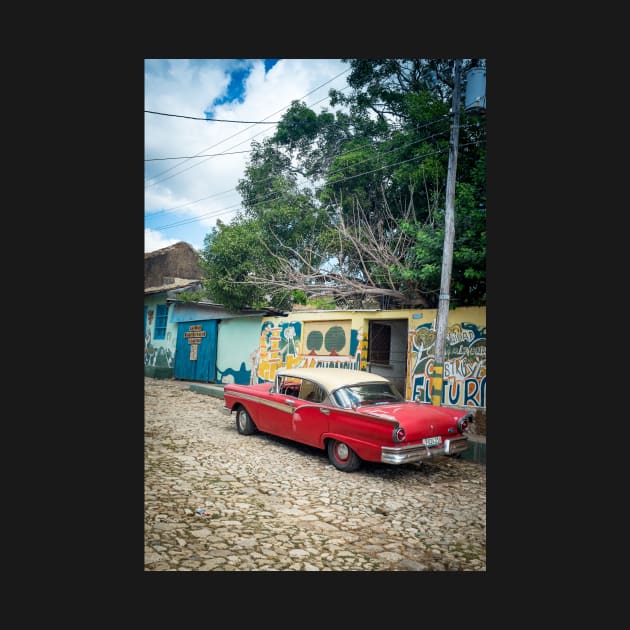 American car from the 50's in Trinidad, Cuba by connyM-Sweden