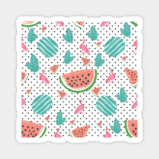 it's summer time! pattern Magnet