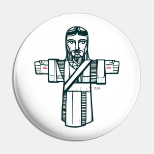 Jesus Christ Open arms illustration Pin