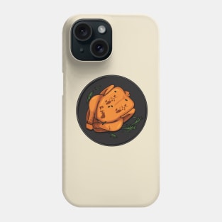 Roast chicken cartoon illustration Phone Case